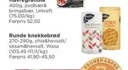Meny Runde knekkebrød tilbud