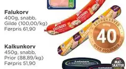 Meny Kalkunkorv tilbud