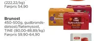 Meny Brunost tilbud