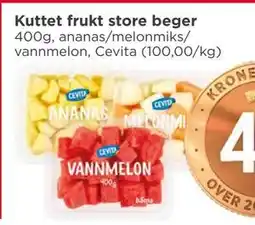 Meny Kuttet frukt store beger tilbud