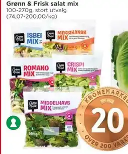 Meny Grønn & Frisk salat mix tilbud