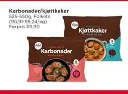Meny Karbonader/kjøttkaker tilbud
