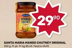 Matkroken SANTA MARIA MANGO CHUTNEY ORIGINAL tilbud
