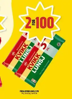 Coop Prix FREIA KVIKK LUNSJ 3 PK tilbud
