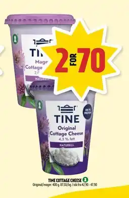Coop Prix TINE COTTAGE CHEESE tilbud