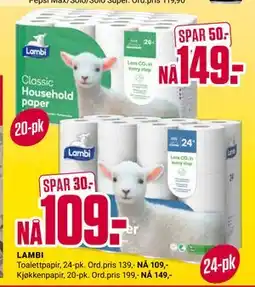 Europris LAMBI tilbud