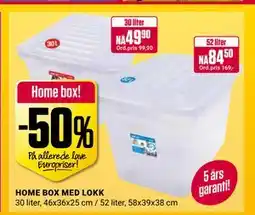 Europris HOME BOX MED LOKK tilbud