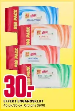 Europris EFFEKT ENGANGSKLUT tilbud