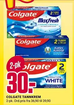 Europris COLGATE TANNKREM tilbud