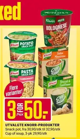 Europris UTVALGTE KNORR-PRODUKTER tilbud