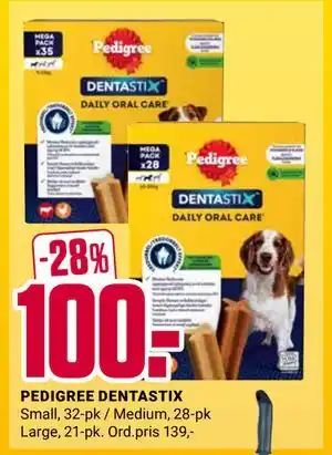 Europris PEDIGREE DENTASTIX tilbud