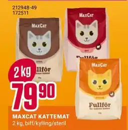 Europris MAXCAT KATTEMAT tilbud