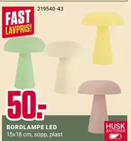 Europris BORDLAMPE LED tilbud