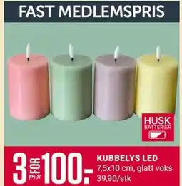 Europris KUBBELYS LED, Medlemspris tilbud
