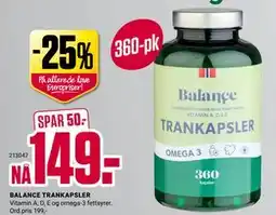 Europris BALANCE TRANKAPSLER tilbud
