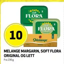 Bunnpris MELANGE MARGARIN, SOFT FLORA ORIGINAL OG LETT tilbud