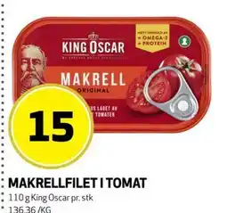 Bunnpris MAKRELLFILET I TOMAT tilbud