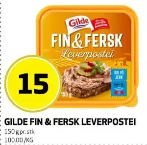 Bunnpris GILDE FIN & FERSK LEVERPOSTEI tilbud