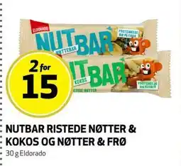 Bunnpris NUTBAR RISTEDE NØTTER & KOKOS OG NØTTER & FRØ tilbud