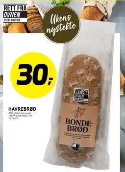 Bunnpris HAVREBRØD tilbud