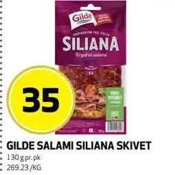 Bunnpris GILDE SALAMI SILIANA SKIVET tilbud