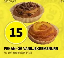 Bunnpris PEKAN- OG VANILJEKREMSNURR tilbud