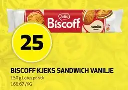 Bunnpris BISCOFF KJEKS SANDWICH VANIUE tilbud