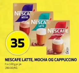 Bunnpris NESCAFE LATTE, MOCHA OG CAPPUCCINO tilbud