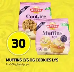 Bunnpris MUFFINS LYS OG COOKIES LYS tilbud
