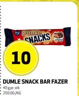 Bunnpris DUMLE SNACK BAR FAZER tilbud