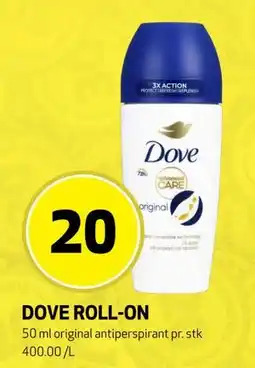 Bunnpris DOVE ROLL-ON tilbud