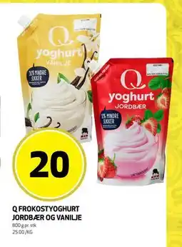 Bunnpris Q FROKOSTYOGHURT JORDBÆR OG VANILJE tilbud