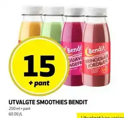 Bunnpris UTVALGTE SMOOTHIES BENDIT tilbud