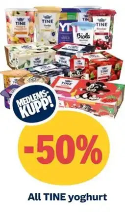 Coop Extra All TINE yoghurt tilbud