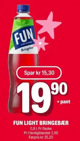 Coop Extra Fun Light bringebær tilbud