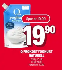 Coop Extra Q frokostyoghurt Naturell tilbud
