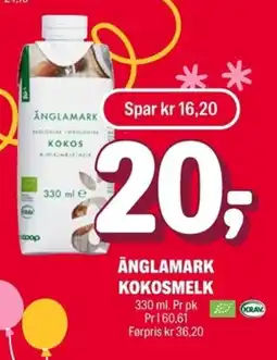 Coop Extra Anglamark kokosmelk tilbud