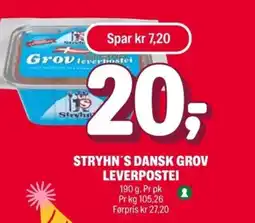 Coop Extra Stryhn's Dansk grov leverpostei tilbud
