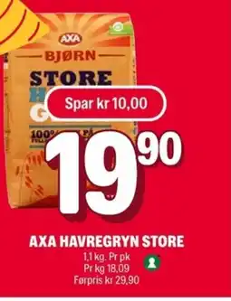 Coop Extra Axa Havregryn store tilbud