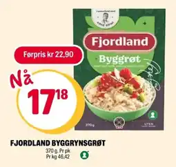 Coop Extra Fjordland Byggrynsgrøt tilbud