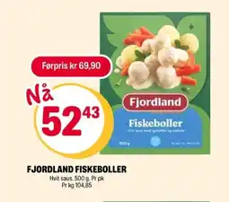 Coop Extra Fjordland fiskeboller tilbud