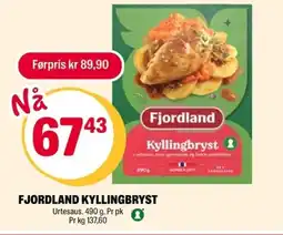 Coop Extra Fjordland kyllingbryst tilbud
