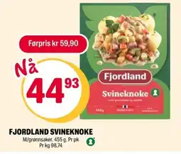 Coop Extra Fjordland svineknoke tilbud