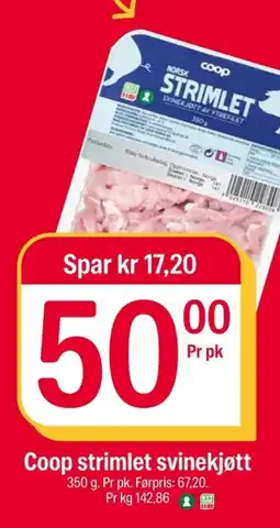 Coop Extra Coop strimlet svinekjøtt tilbud