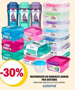 Coop Extra Matbokser og drikkeflasker Fra sistema tilbud