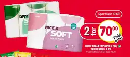 Coop Extra Coop toalettpapir 6 pk/ tørkerull 4 pk tilbud
