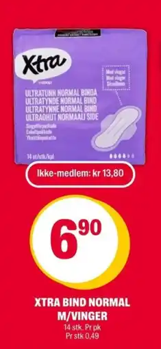 Coop Extra Xtra Bind normal M/vinger tilbud