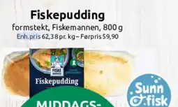 Nærbutikken Fiskemannen Fiskepudding tilbud