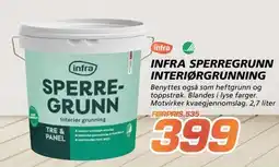 Coop Byggmix Infra Sperregrunn interiørgrunning tilbud