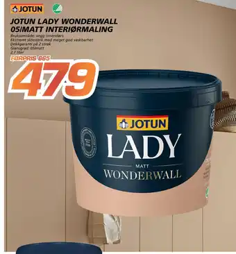 Jotun Lady wonderwall 05/matt interiørmaling